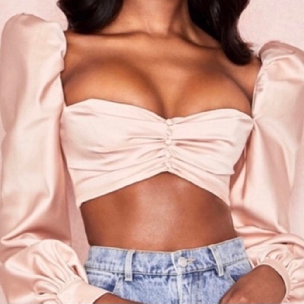 House of CB Pink Crop Top